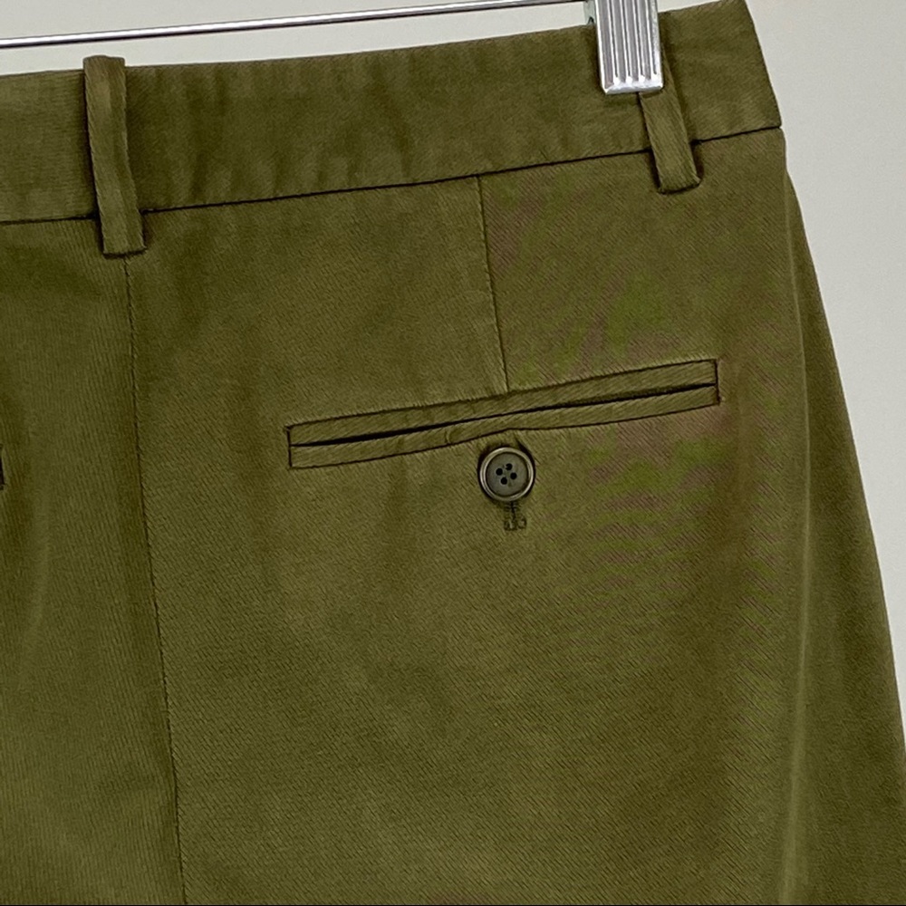 Theory Treeca Cl Mod Twill Cropped Pants Green 2 - image 6